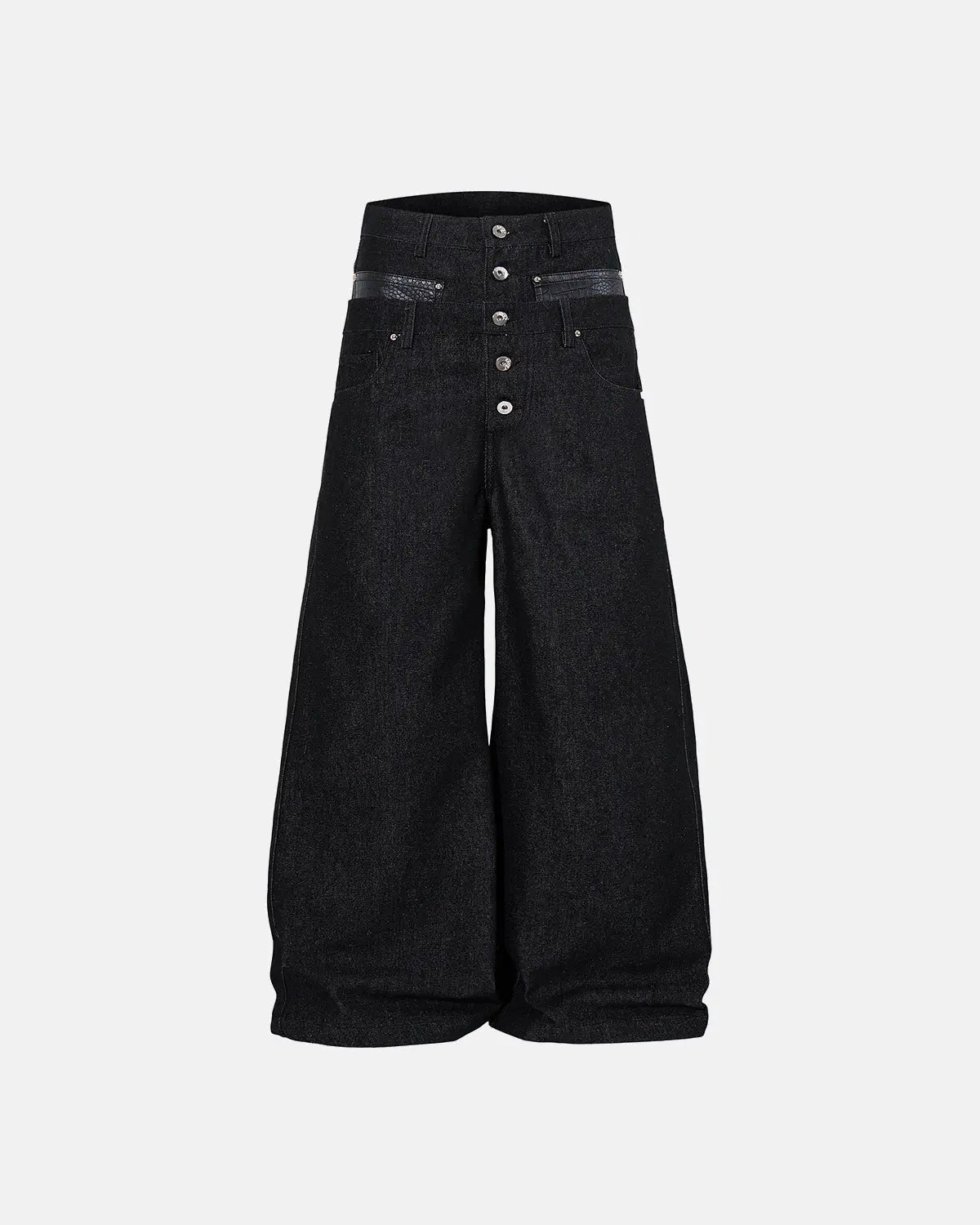 Double Wasit Raw Super Baggy Jeans | Inflation Streetwear