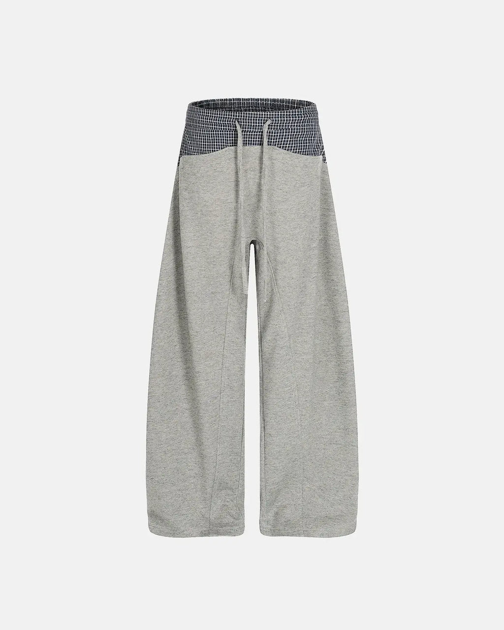 Plaid Layered Baggy Sweatpants | Inflation Streetwear