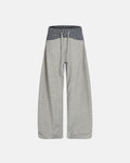 Plaid Layered Baggy Sweatpants | Inflation Streetwear
