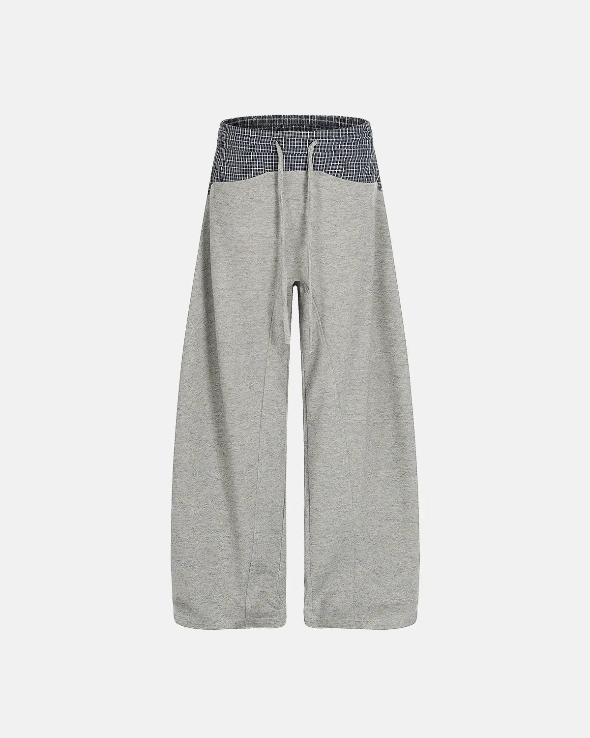 Plaid Layered Baggy Sweatpants | Inflation Streetwear