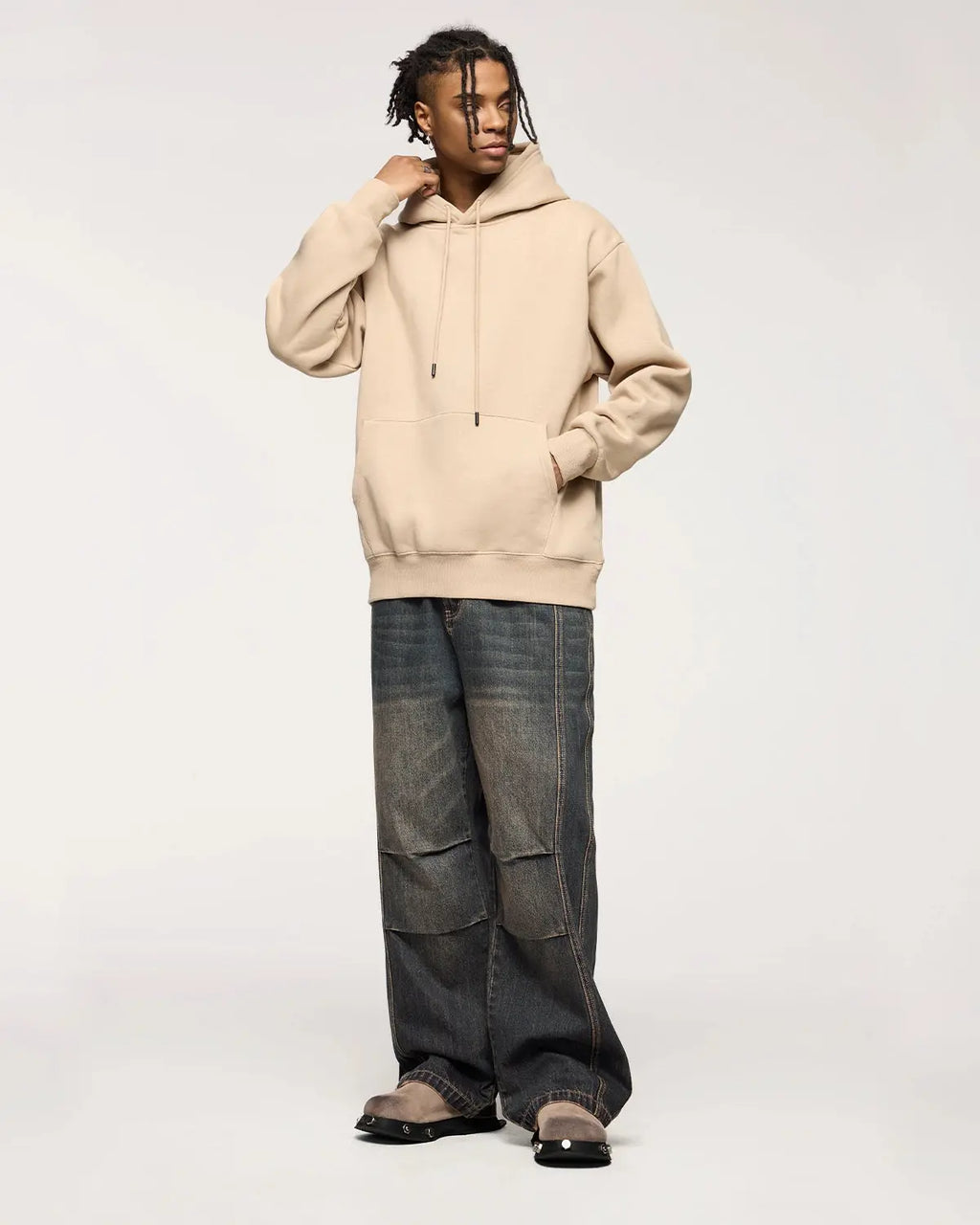 INFLATION Faded Dirty Baggy Cargo Jeans