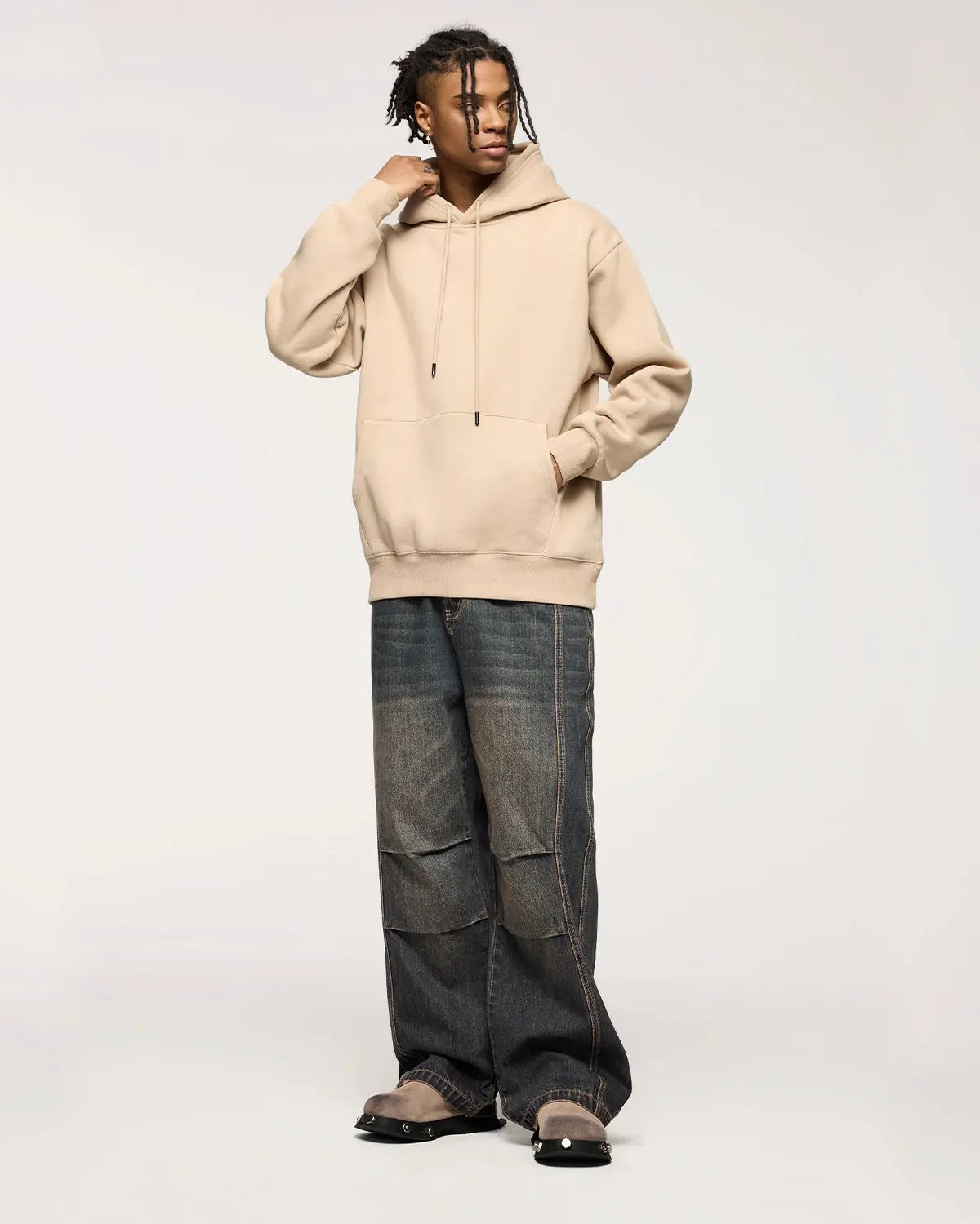 INFLATION Faded Dirty Baggy Cargo Jeans