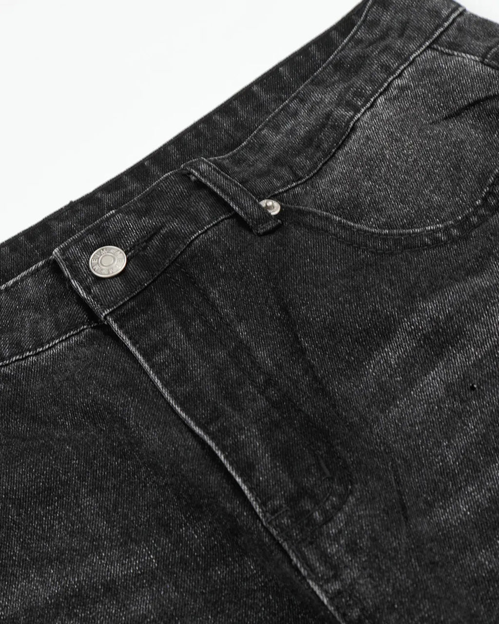 Vintage Washed Rhinestone Barrel Jeans | Inflation Streetwear