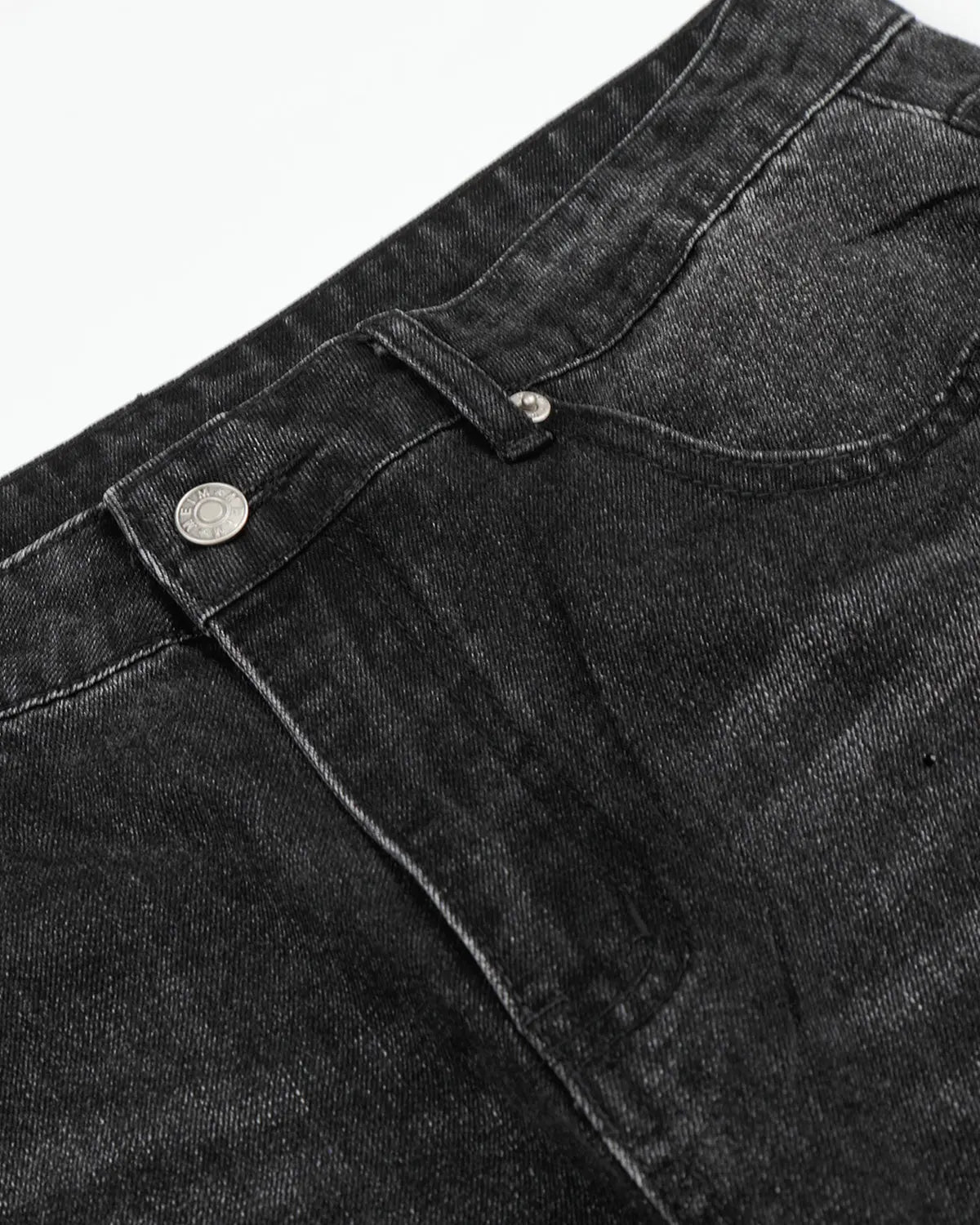 Vintage Washed Rhinestone Barrel Jeans | Inflation Streetwear