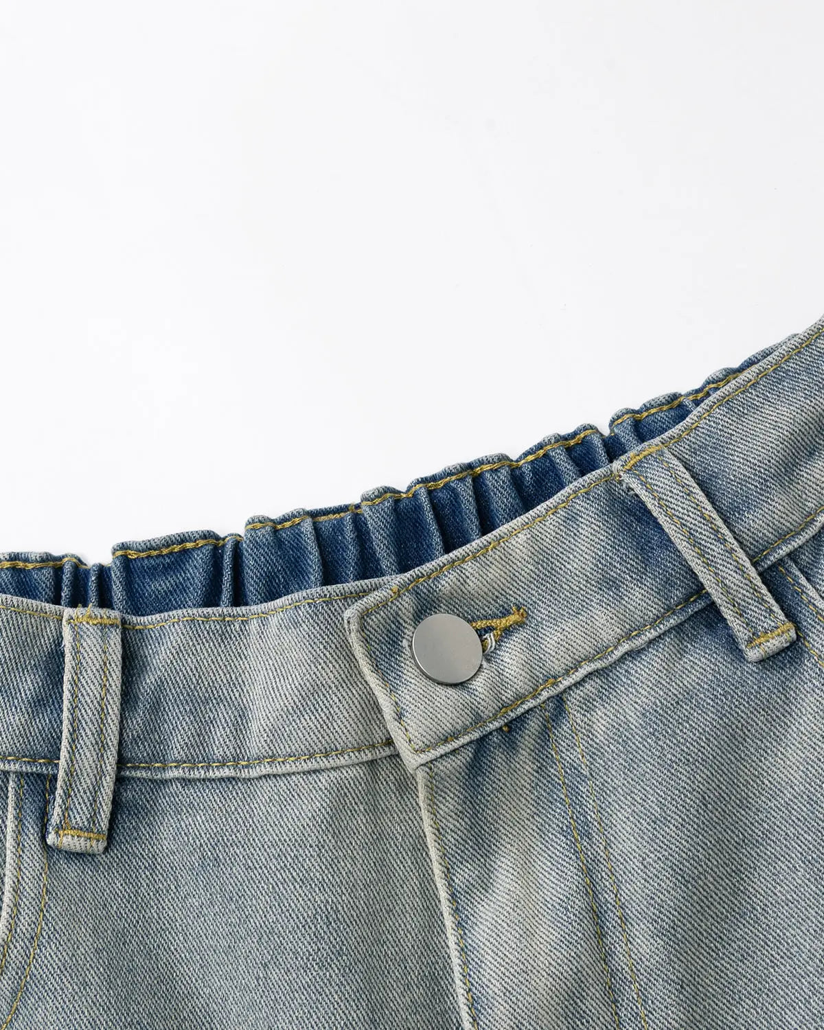 Structured Washed Denim Shorts | Inflation Streetwear