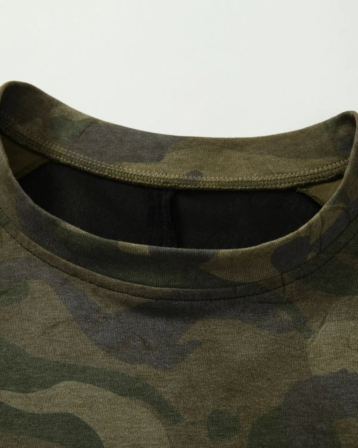 Lace Patchwork Camo Raglan Tees | Inflation Streetwear