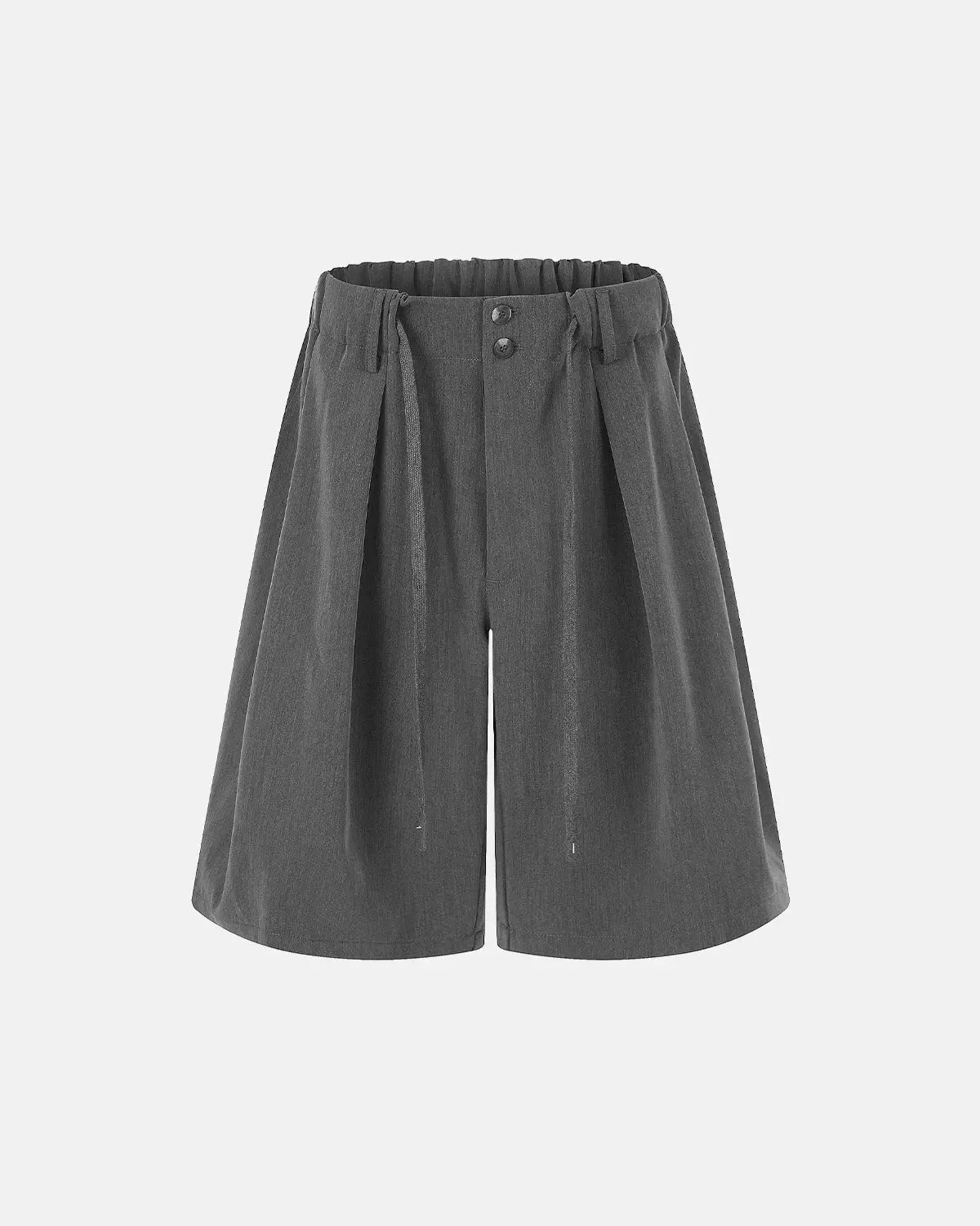 Drawstring Wide-Leg Tailored Shorts | Inflation Streetwear
