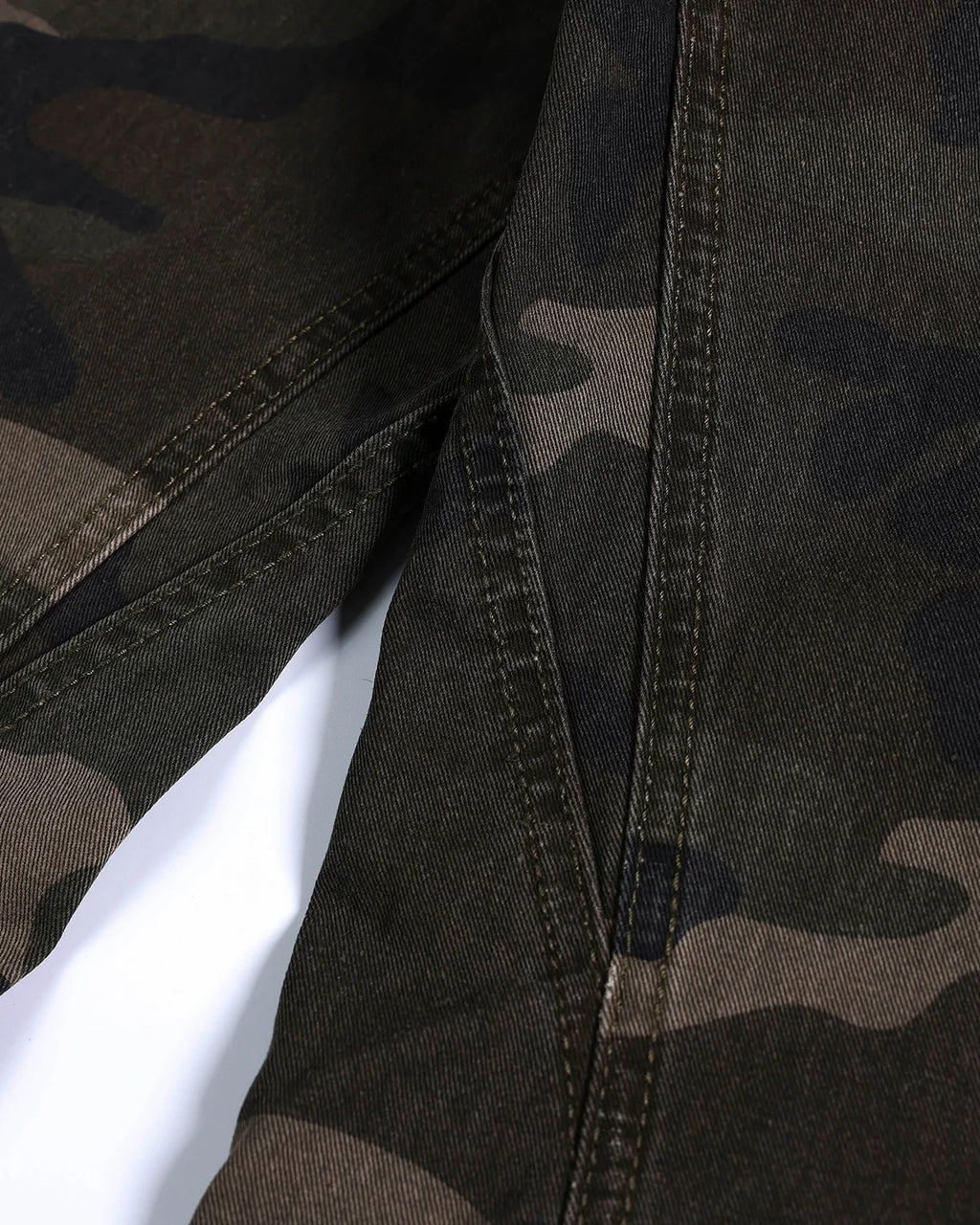 Studded Camo Barrel Jeans | Inflation Streetwear