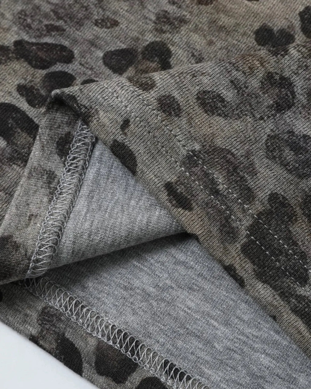 Leopard Script Henley Baby Tees | Inflation Streetwear