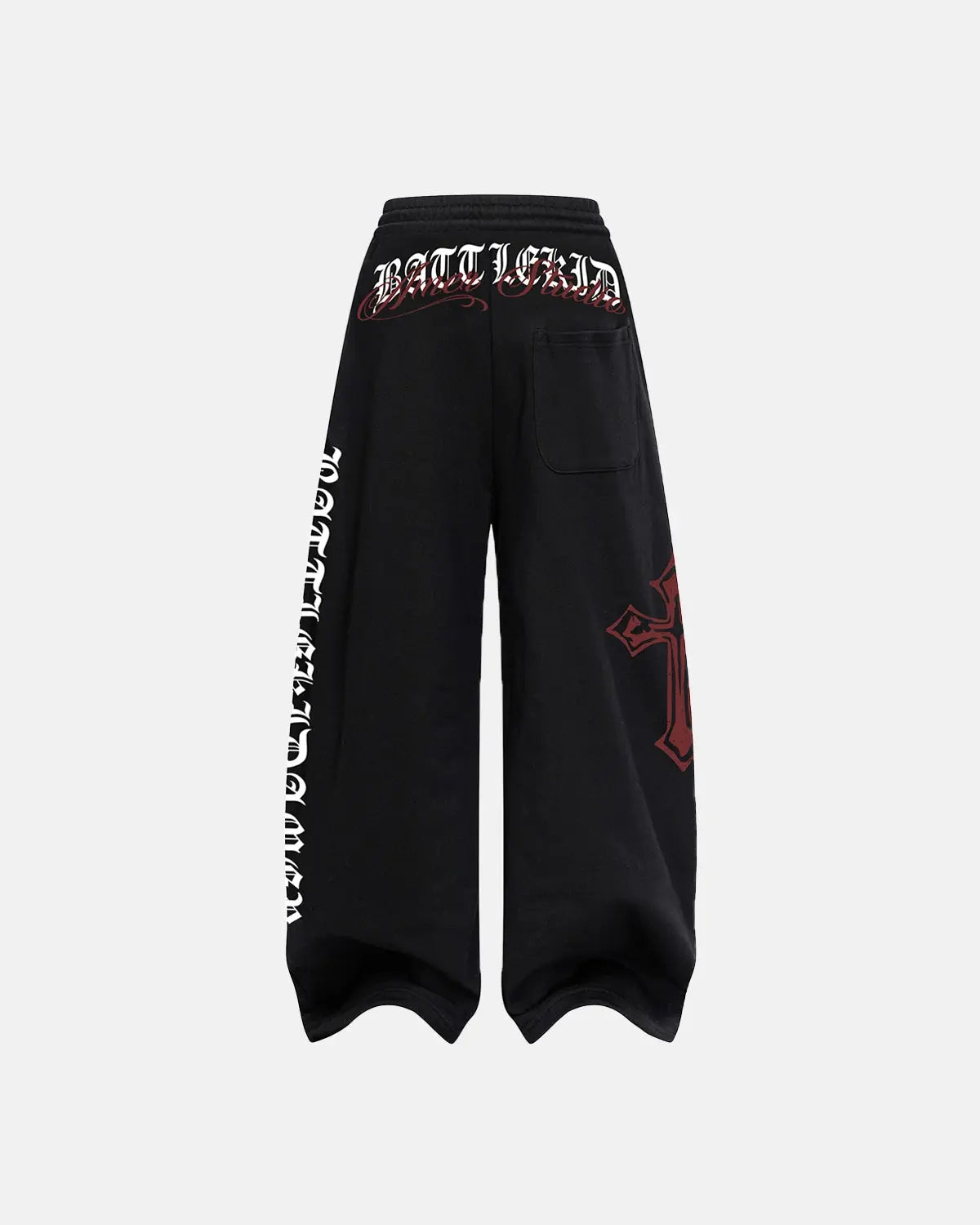 Cross Print Baggy Sweatpants | Inflation Streetwear