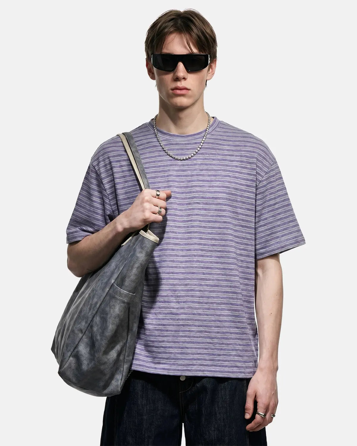 Retro Striped Boxy T-Shirt | Inflation Streetwear
