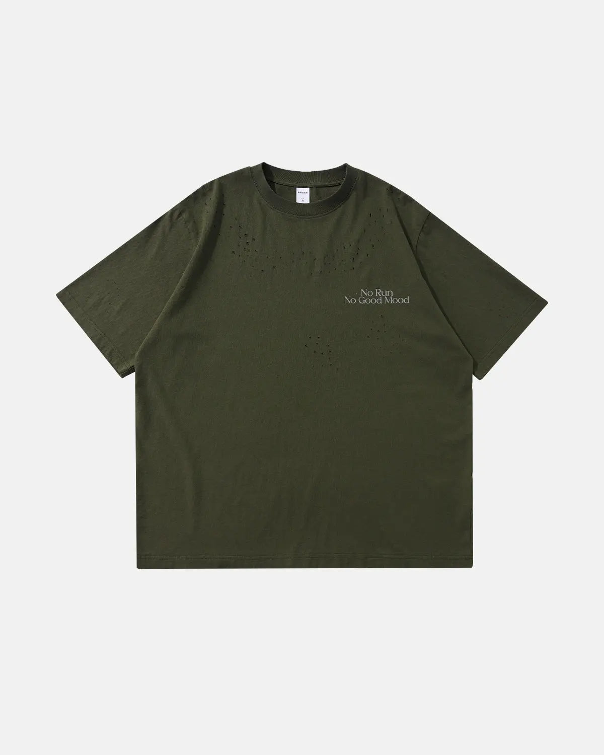 Distressed Reflective Washed T-Shirt | Inflation Streetwear