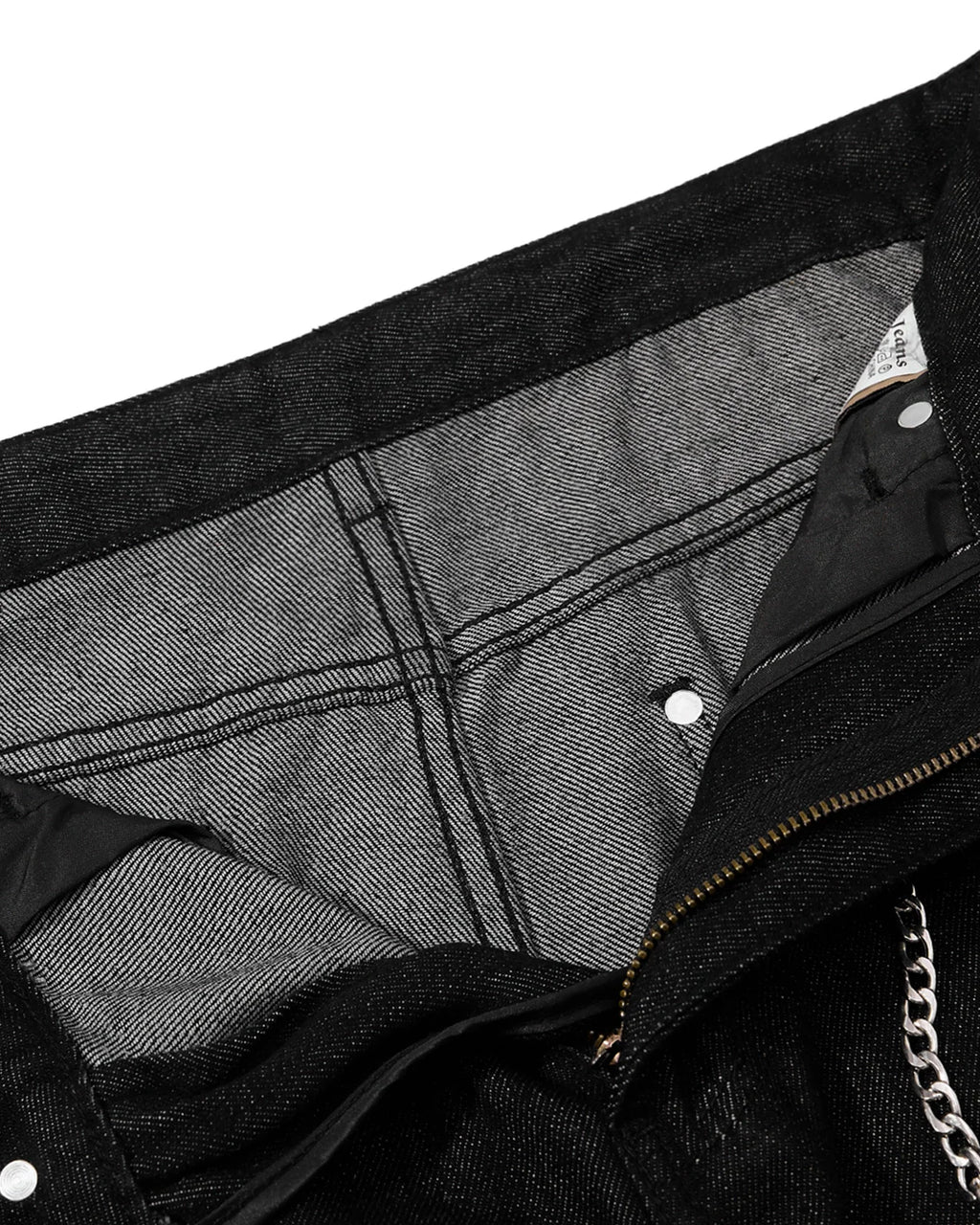 Metal Eyelet Chain Barrel Jeans | Inflation Streetwear