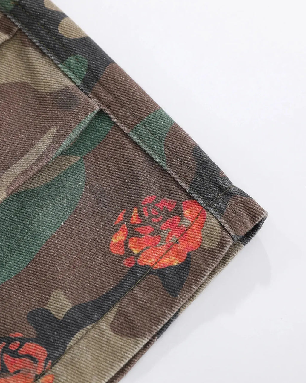 Floral Camo Cargo Longline Shorts | Inflation Streetwear