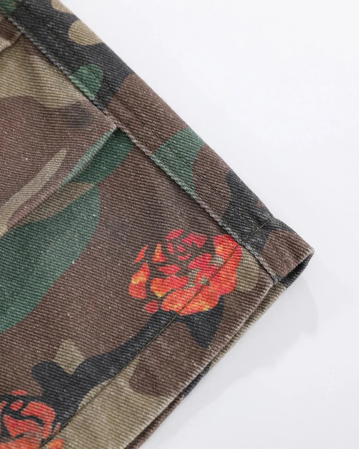 Floral Camo Cargo Longline Shorts | Inflation Streetwear