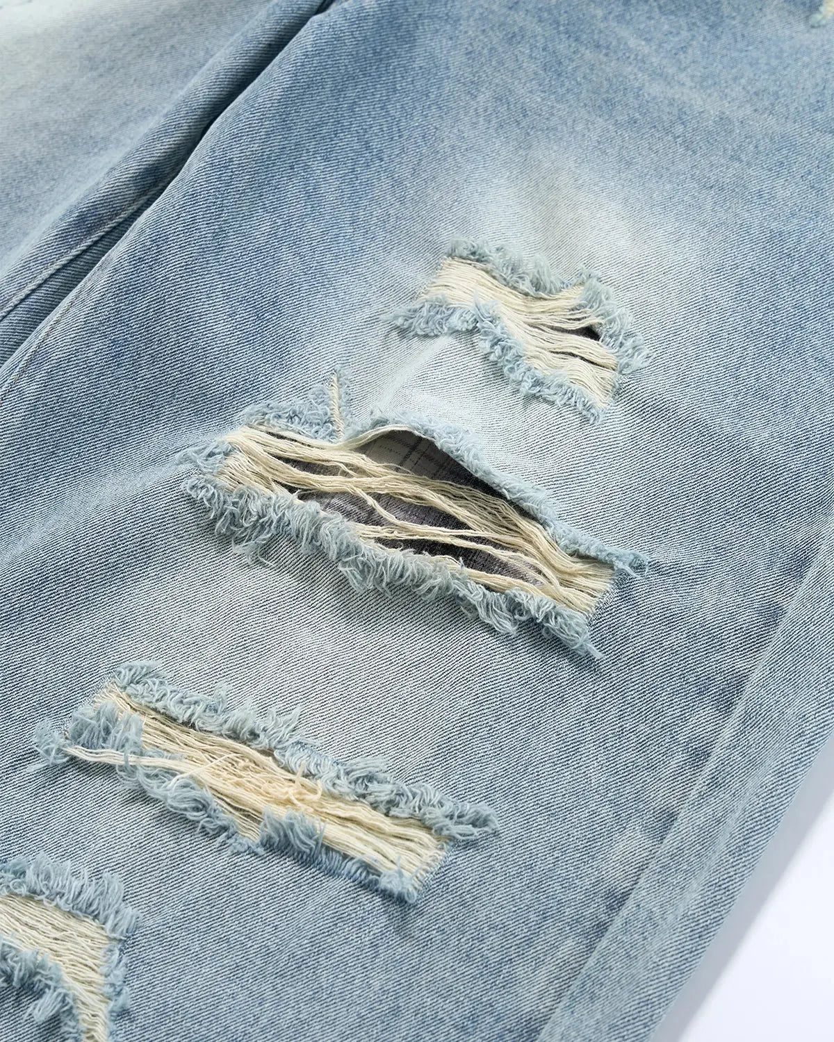Vintage Wash Distressed Baggy Jeans | Inflation Streetwear