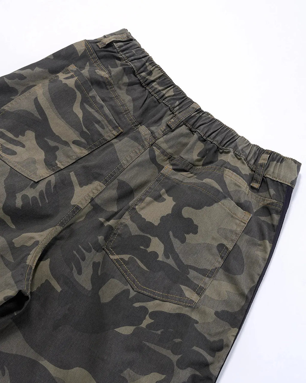 Camo Side Stripe Wide-Leg Pants | Inflation Streetwear