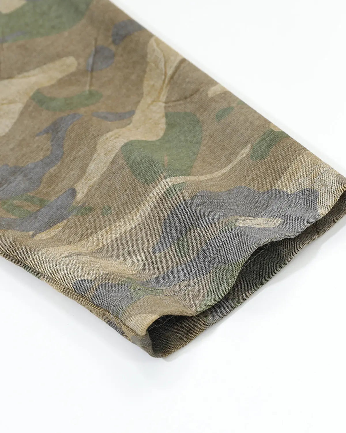 Camo Sleeve Layered Graphic T-Shirt | Inflation Streetwear