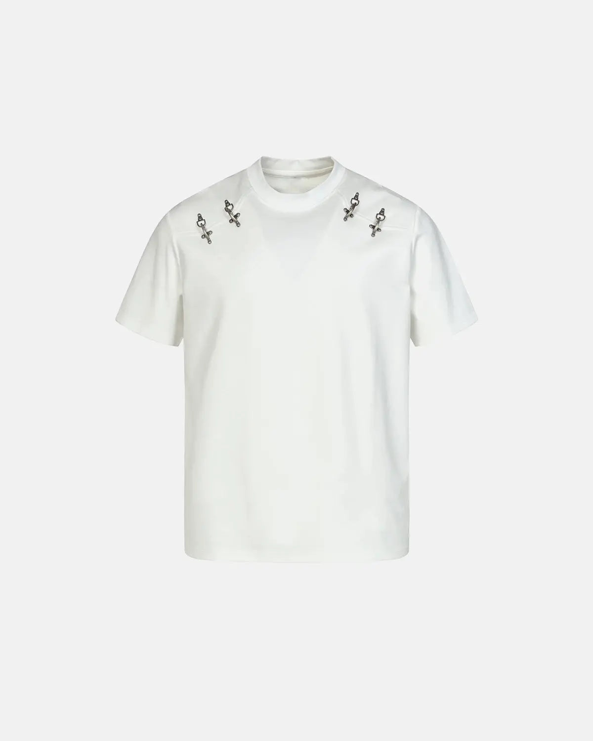 Metal Buckle Detail Cotton T-Shirt | Inflation Streetwear
