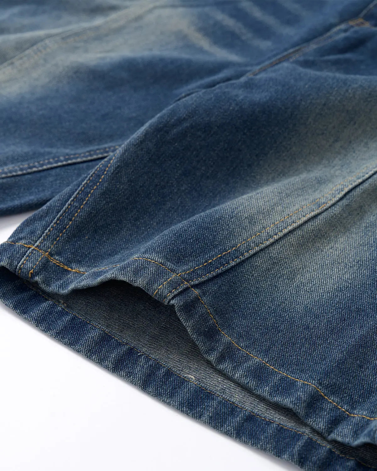 Deconstructed Washed Denim Jorts | Inflation Streetwear