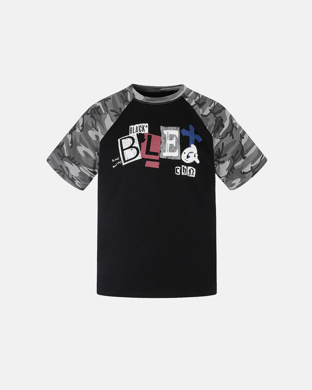 Camo Sleeve Graphic Boxy T-Shirt | Inflation Streetwear