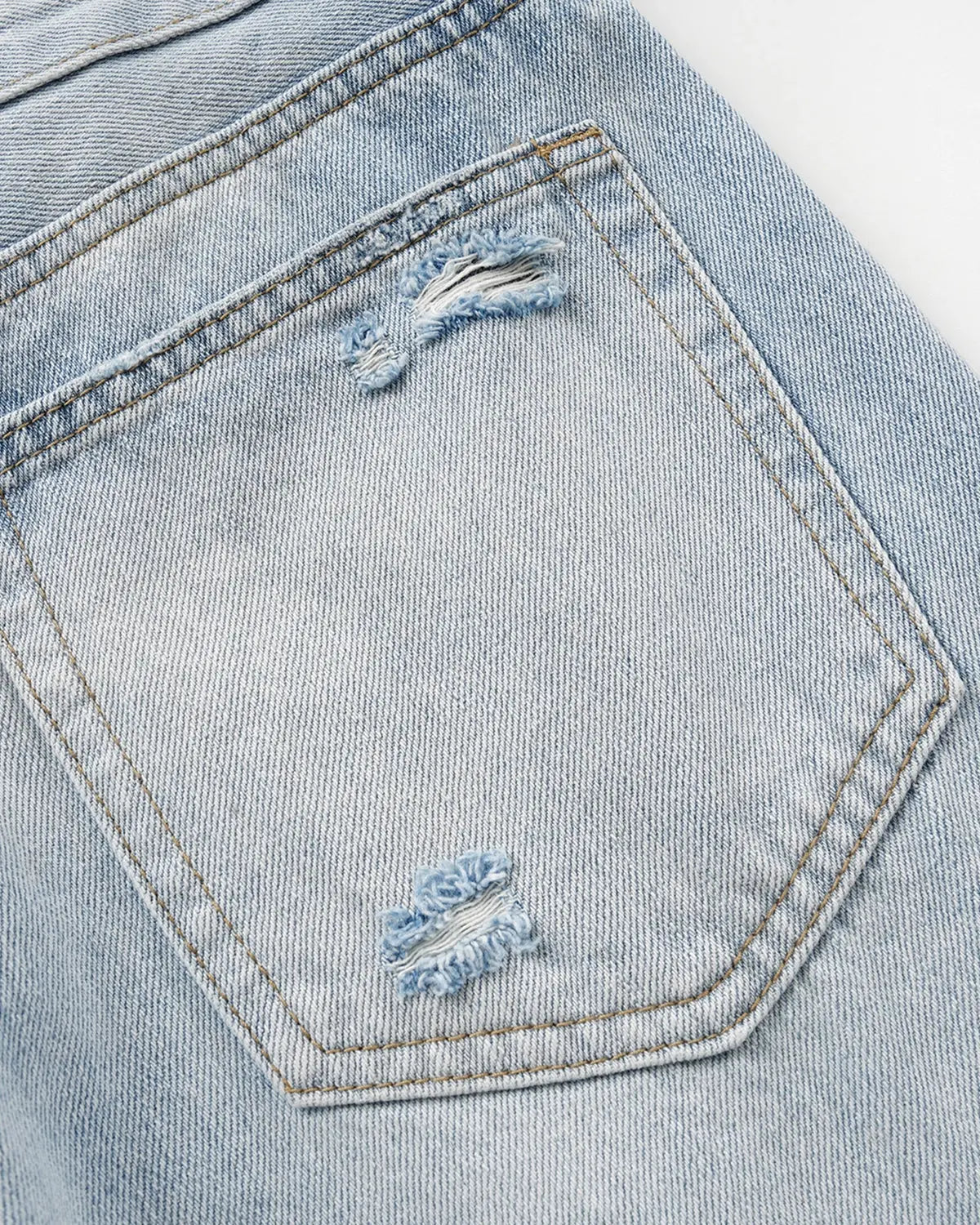 Double Waist Distressed Baggy Jeans | Inflation Streetwear