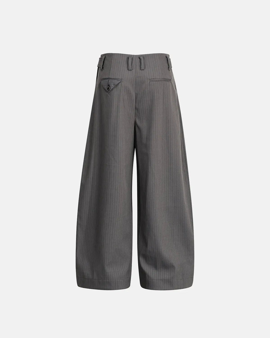 Pinstripe Buttons Barrel Suit Pants | Inflation Streetwear
