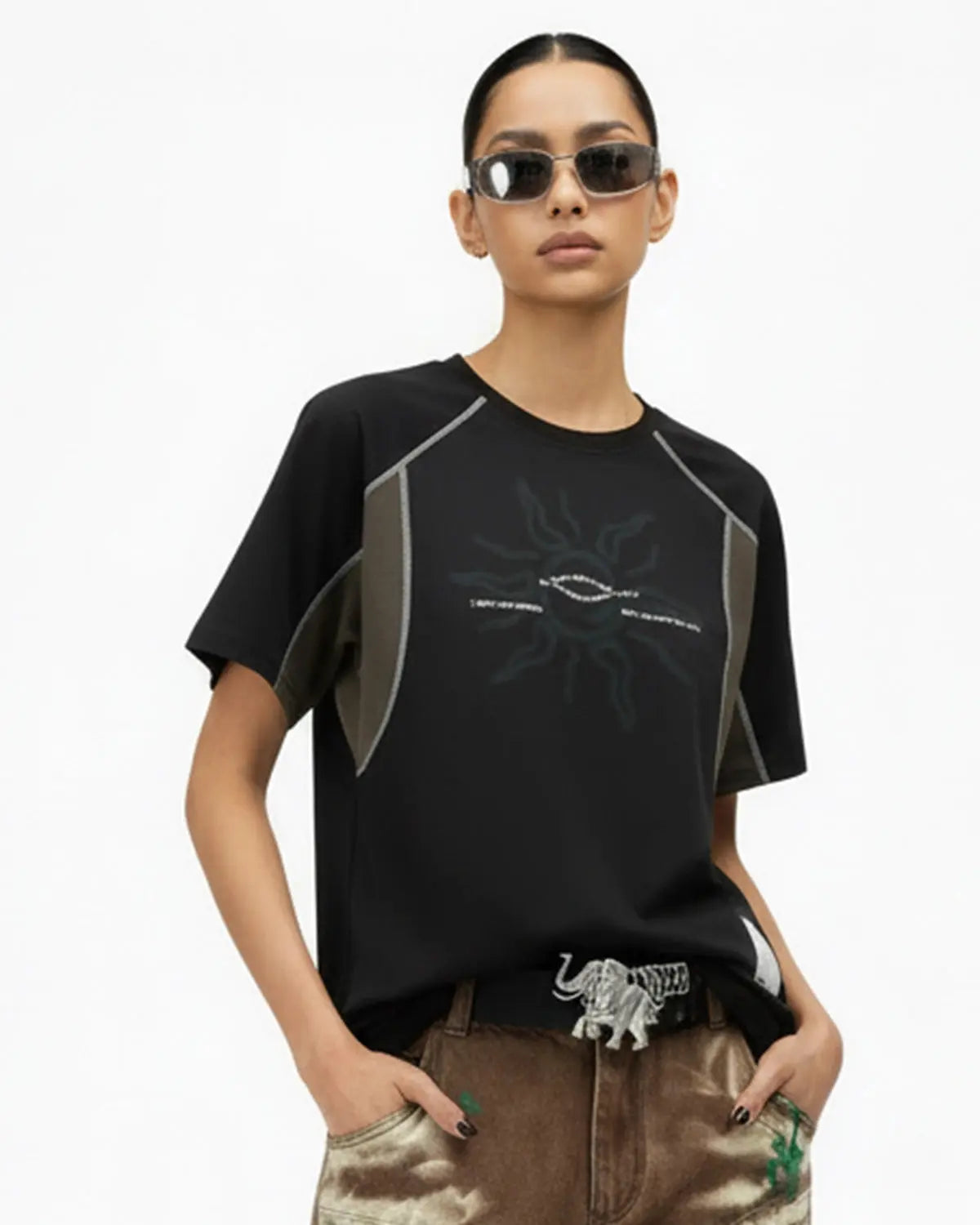 Totem Graphic Patchwork Tshirts | Inflation Streetwear