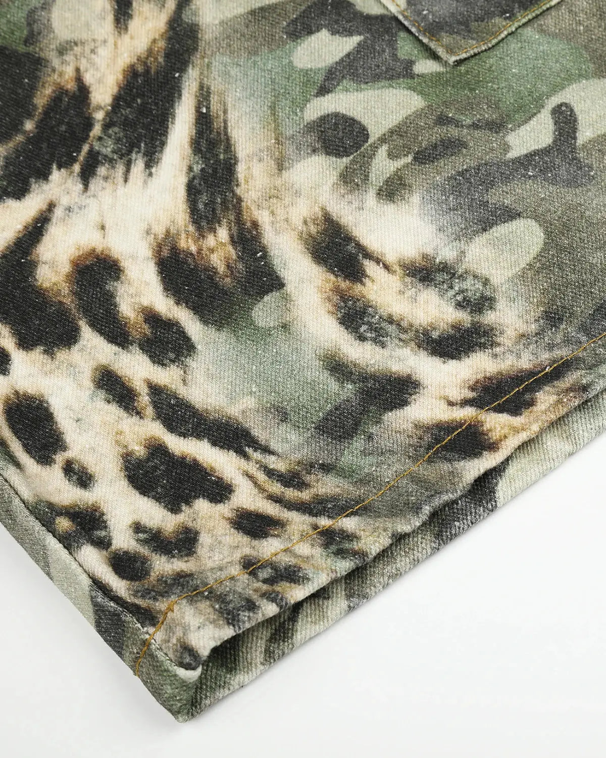 Leopard Camo Cargo Longline Shorts | Inflation Streetwear