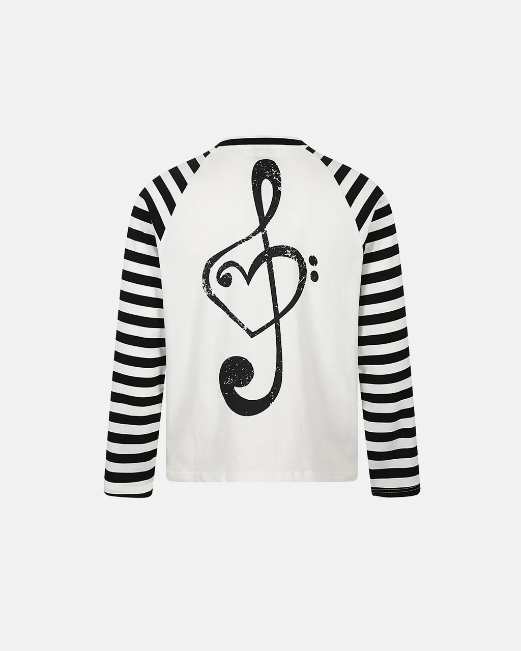 Music Graphic Striped Long Sleeve T-Shirt | Inflation Streetwear