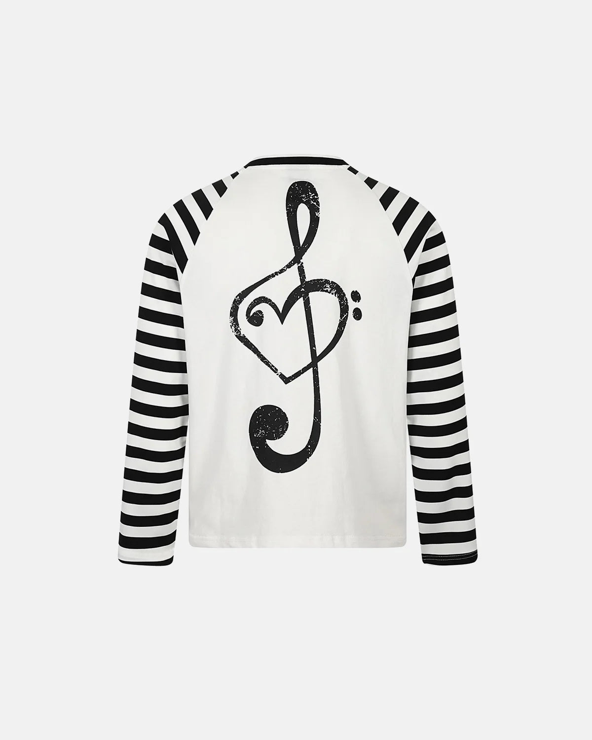 Music Graphic Striped Long Sleeve T-Shirt | Inflation Streetwear