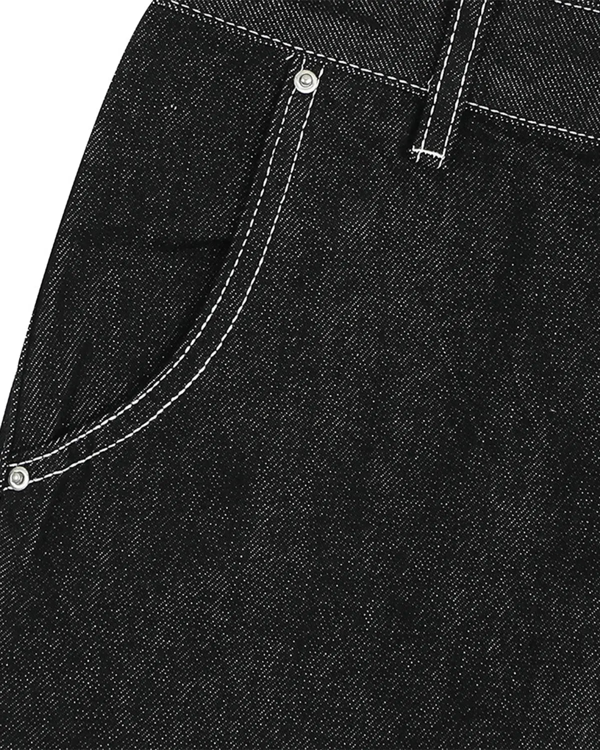 Contrast Stitching Raw Cargo Jorts | Inflation Streetwear