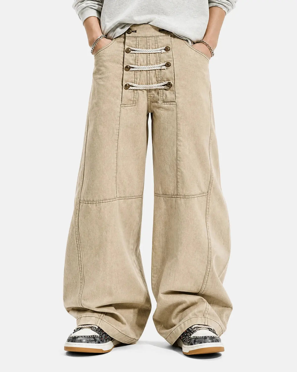 Braided Rope Barrel Pants | Inflation Streetwear