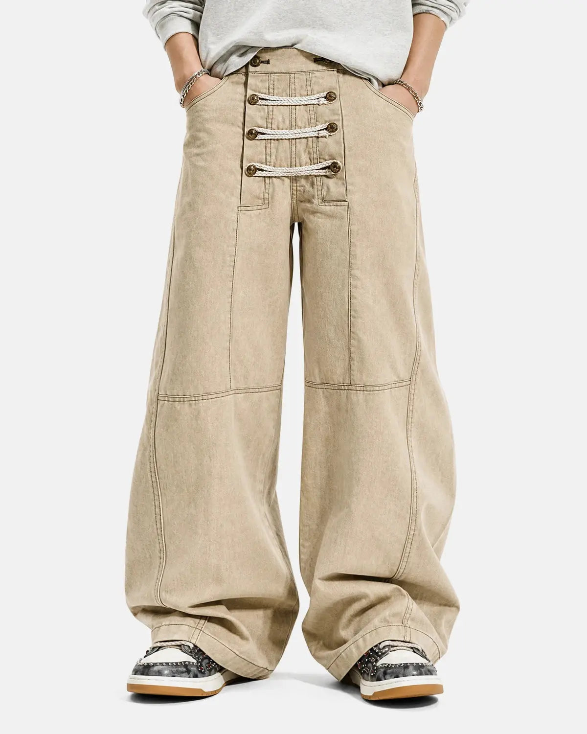 Braided Rope Barrel Pants | Inflation Streetwear