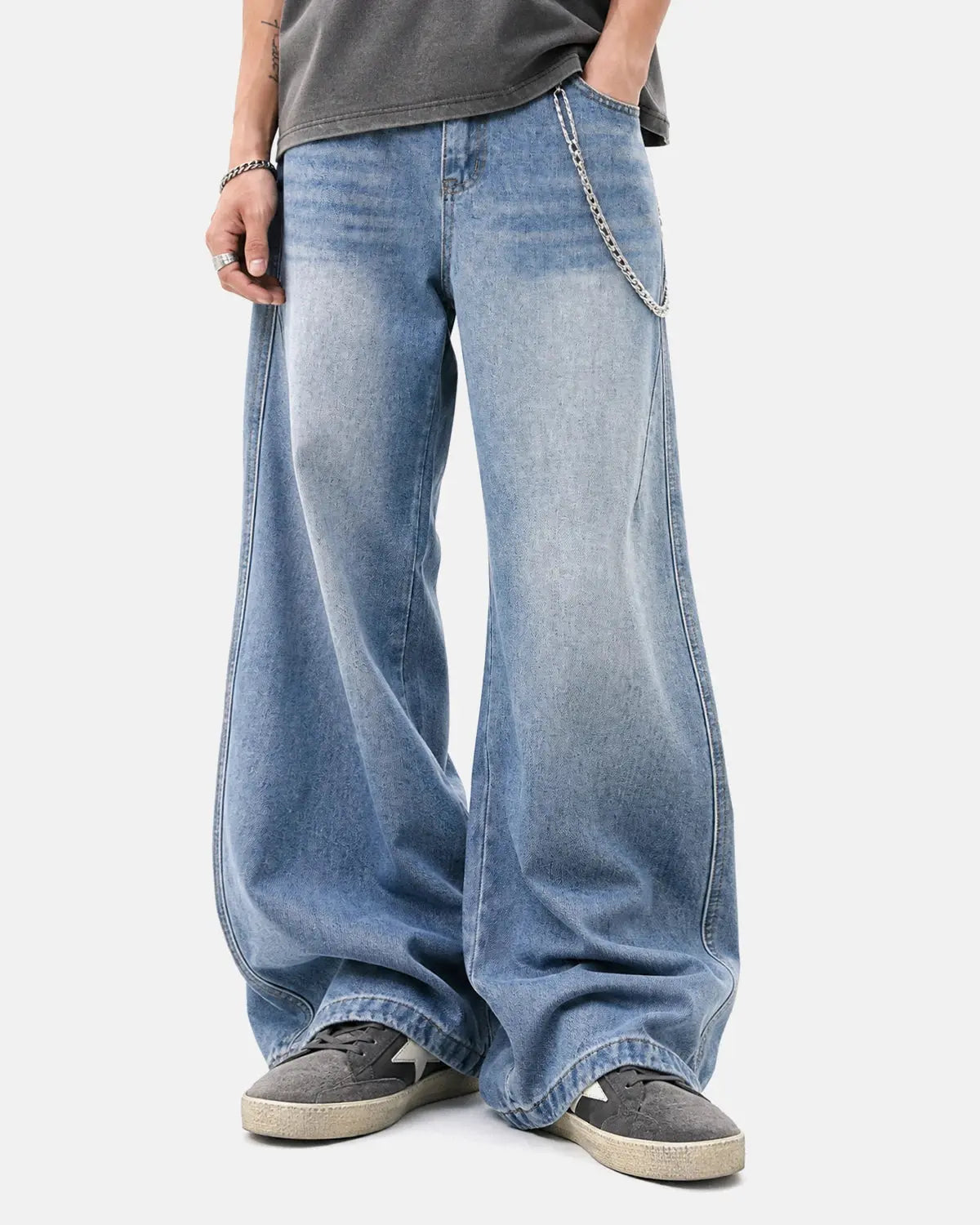 Star Pocket Bootcut Jeans | Inflation Streetwear
