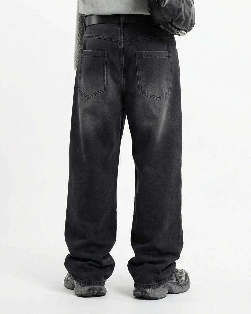 Distressed Rhinestone Ripped Baggy Jeans | Inflation Streetwear
