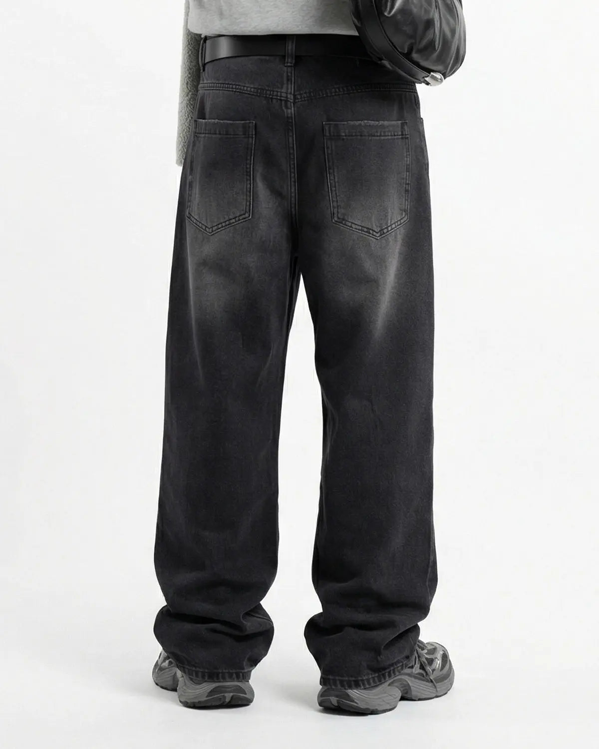 Distressed Rhinestone Ripped Baggy Jeans | Inflation Streetwear