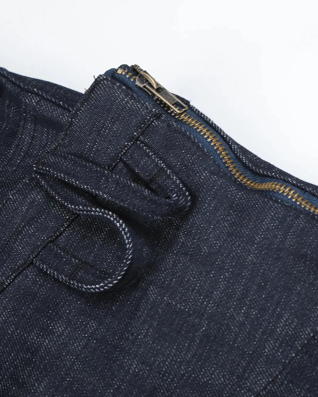 Asymmetric Wrap Waist Baggy Jeans | Inflation Streetwear
