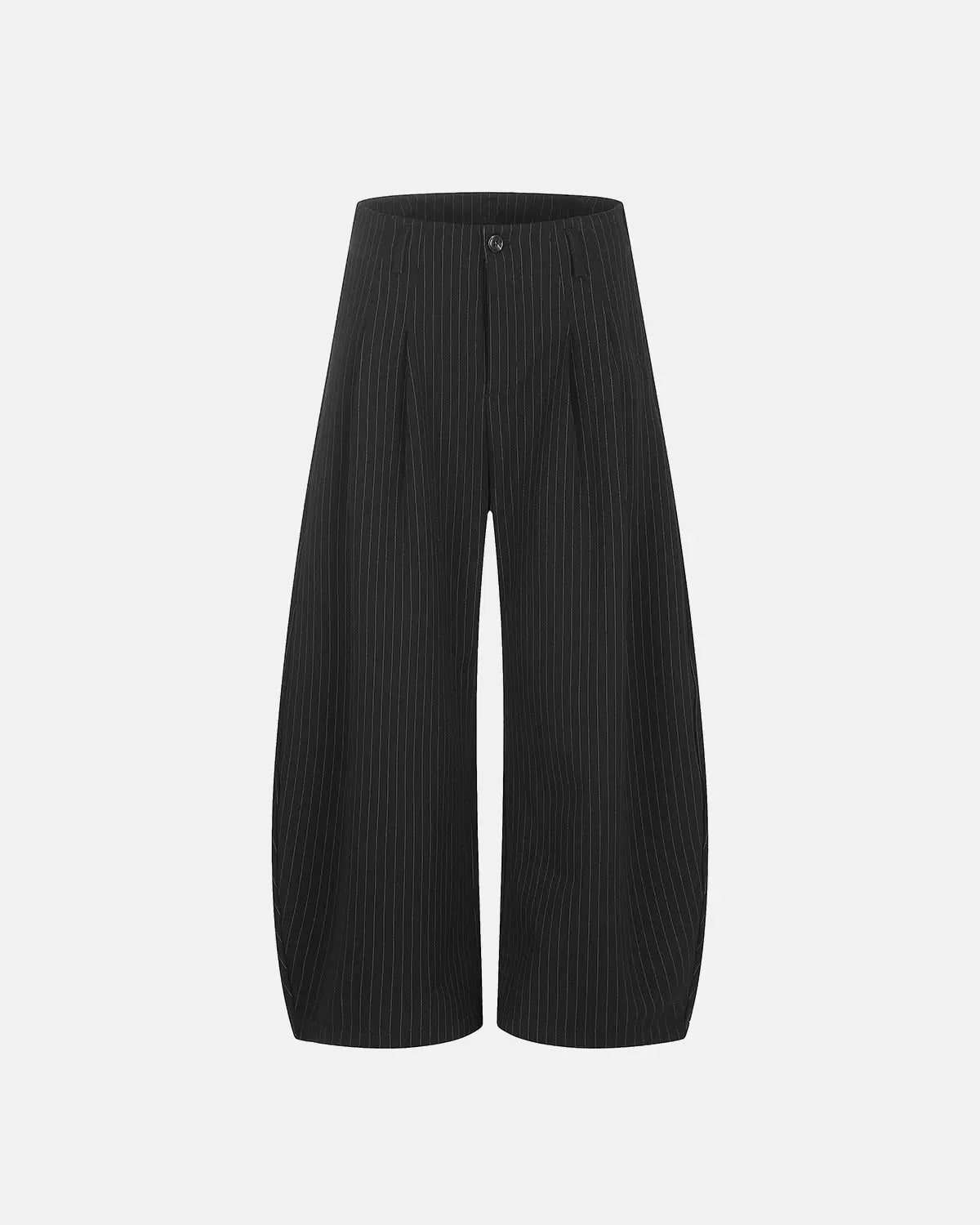 Pinstripe Pleated Barrel Tailored Pants | Inflation Streetwear