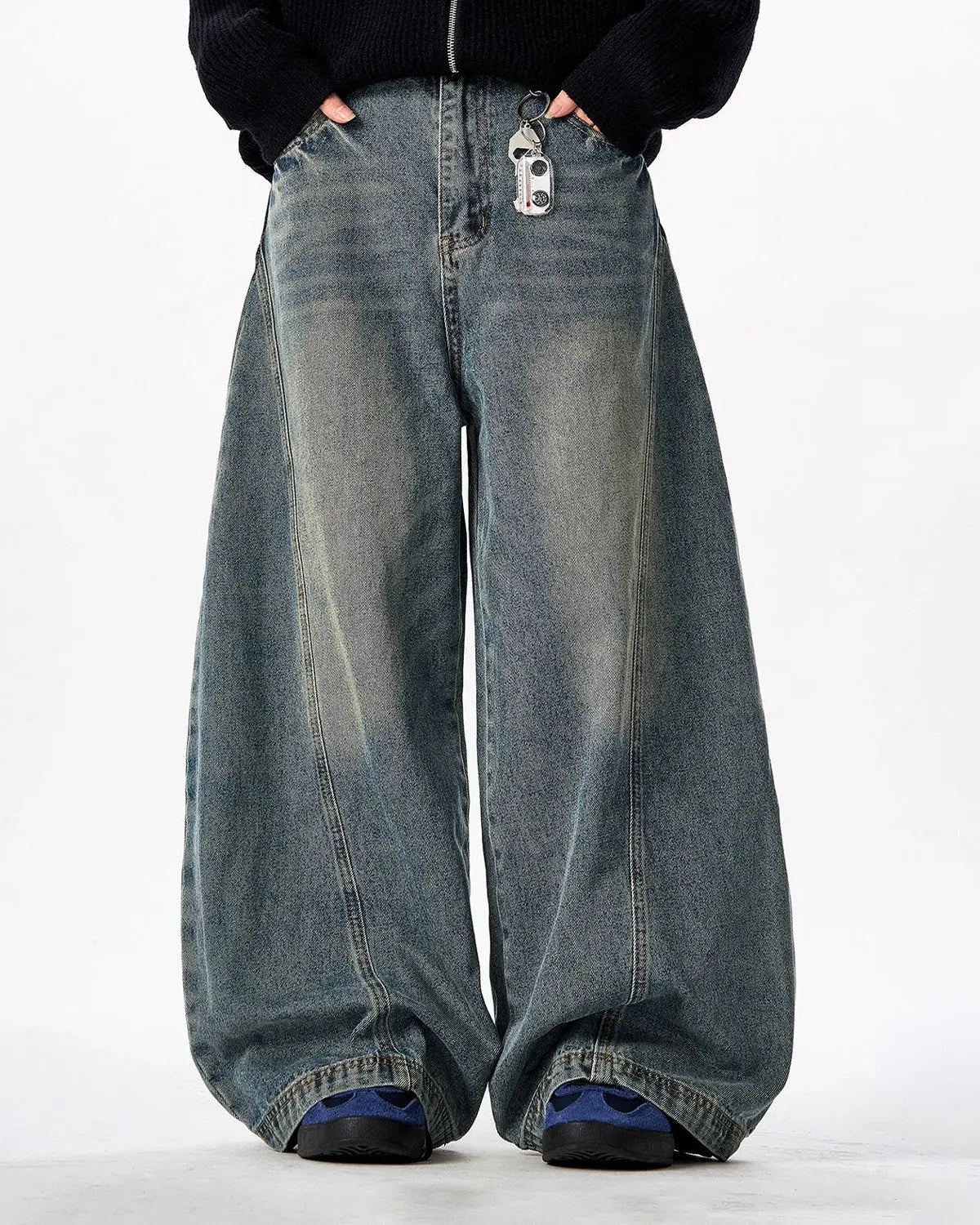 Vintage Washed Barrel Jeans | Inflation Streetwear