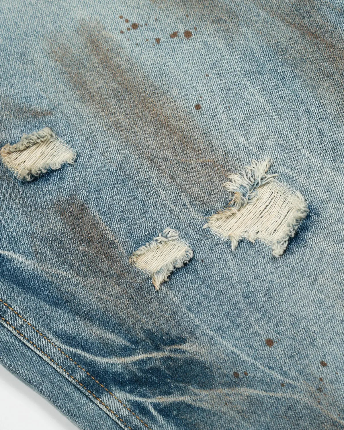 Dirty Wash Distressed Barrel Jeans | Inflation Streetwear