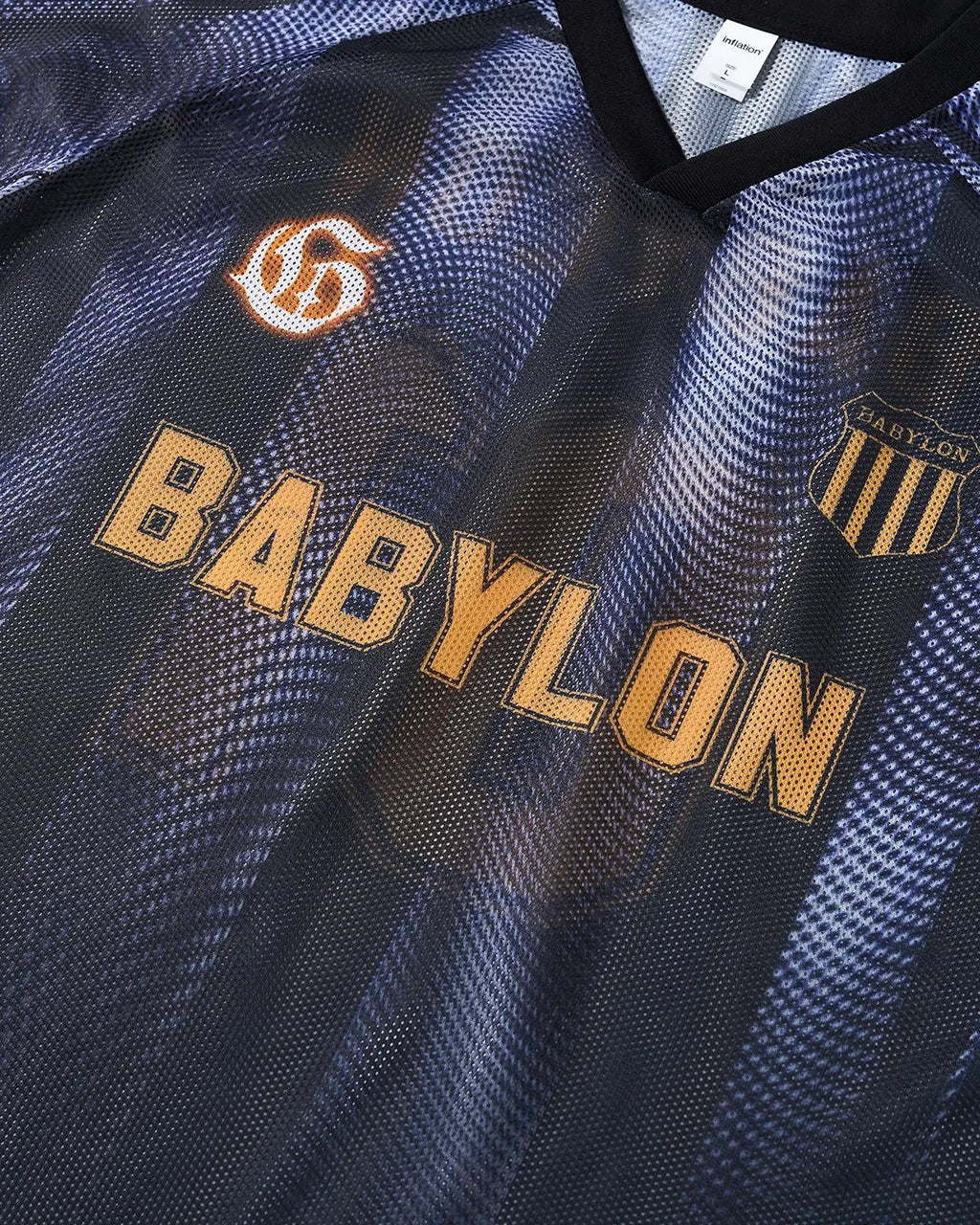 Gradient Pattern Mesh Jersey | Inflation Streetwear