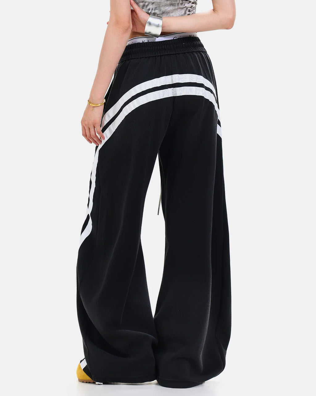 Washed Stripe Barrel Sweatpants | Inflation Streetwear