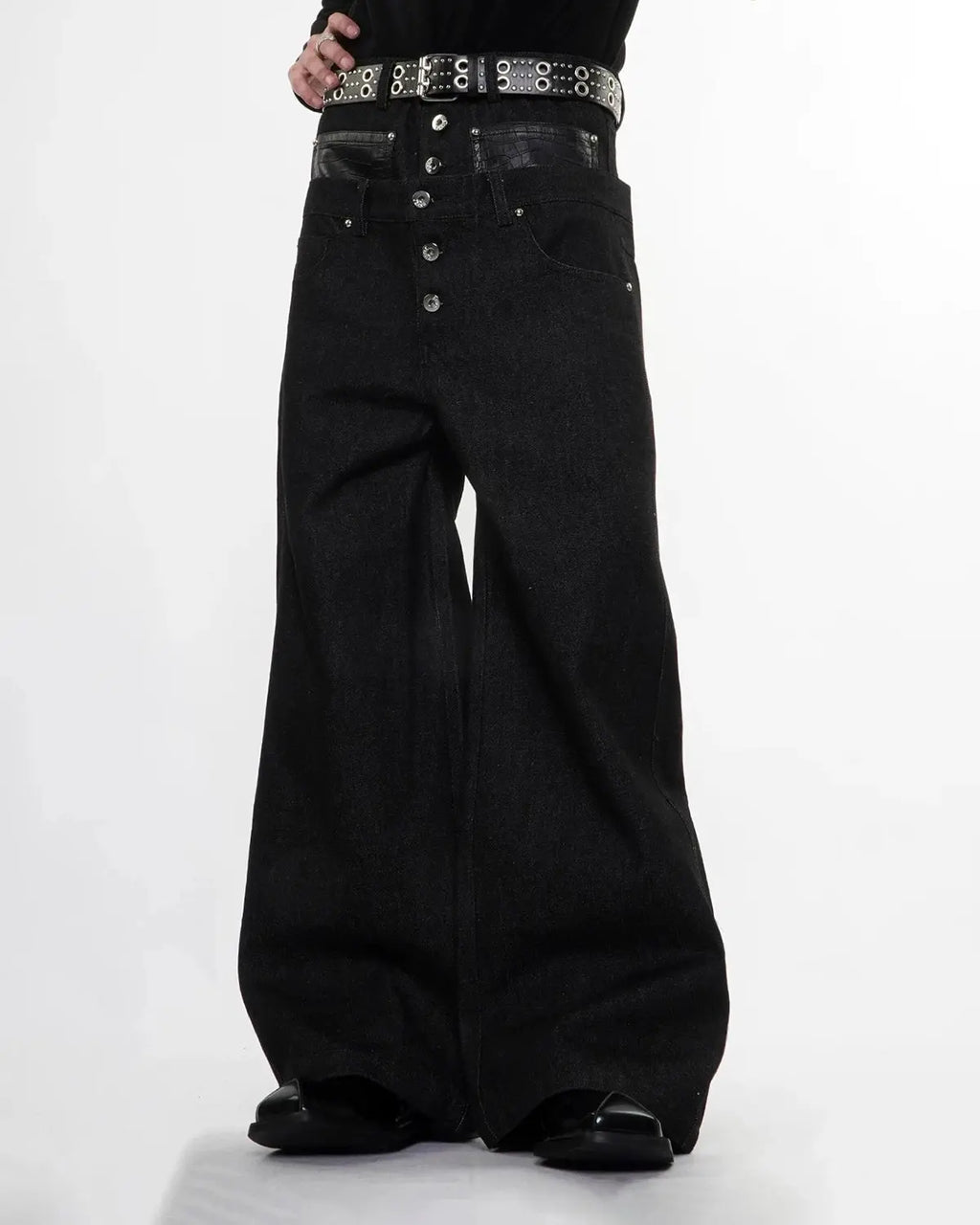 Double Wasit Raw Super Baggy Jeans | Inflation Streetwear