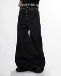 Double Wasit Raw Super Baggy Jeans | Inflation Streetwear