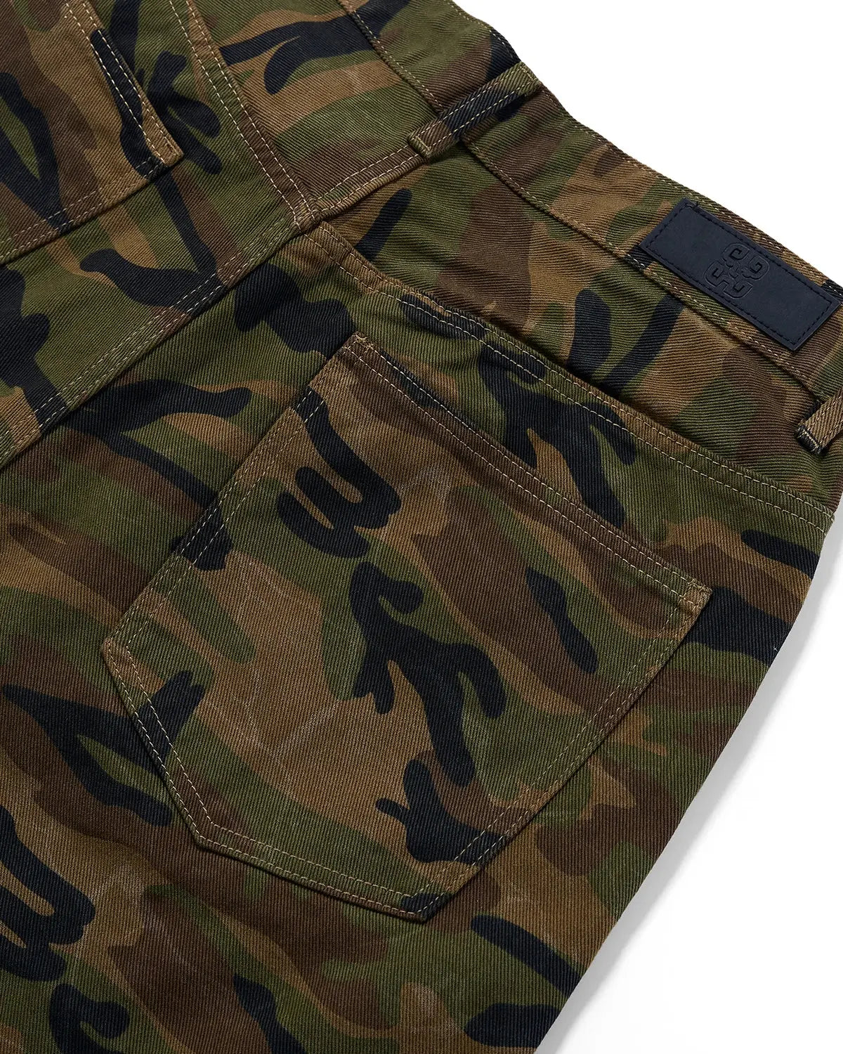 Metal Clasp Camo Shorts | Inflation Streetwear