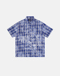 Devil Embroidered Plaid Shirt | Inflation Streetwear