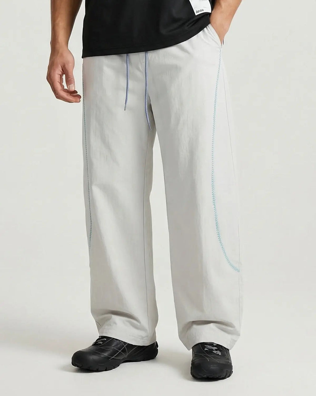 AirFlow Contrast Embroidered Track Pants | INFLATION TECHLATION™