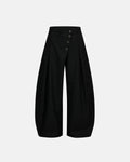 Asymmetric Pleated Barrel-Leg Suit Pants | Inflation Streetwear
