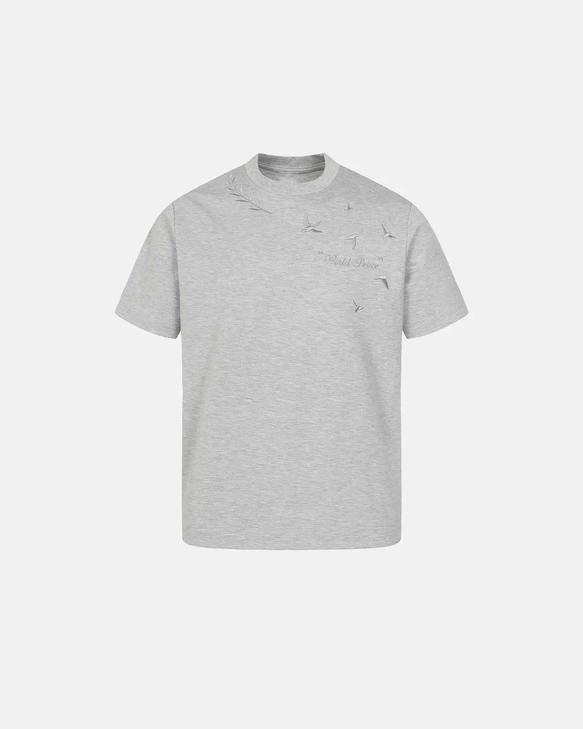 Dove Embroidered Mock Neck T-Shirt | Inflation Streetwear